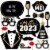 Big Dot of Happiness Hello New Year - 2023 NYE Party Photo Booth Props Kit - 20 Count Perspective: front