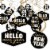 Big Dot of Happiness Hello New Year - 2023 NYE Party Hanging Decor - Party Decor Swirls 40 Ct Perspective: front
