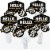 Big Dot of Happiness Hello New Year - 2023 NYE Party Centerpiece Sticks - Table Toppers 15 Ct Perspective: front