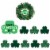 Big Dot of Happiness St. Patrick's Day Saint Patty's Party Door Decor Wreath Accessories 9 Pc Perspective: front