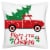 Big Dot of Happiness Merry Little Christmas Tree - Cushion Case Throw Pillow Cover 16 x 16 In Perspective: front