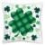 Big Dot of Happiness Shamrock St. Patrick's Day - Cushion Case Throw Pillow Cover 16 x 16 In Perspective: front