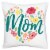 Big Dot of Happiness Colorful Floral Happy Mother's Day - Canvas Throw Pillow Cover 16 x 16 Perspective: front