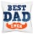 Big Dot of Happiness Happy Father's Day Love Dad Party Home Decor Throw Pillow Cover 16 x 16 Perspective: front