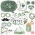 Big Dot of Happiness Boho Botanical Baby - Greenery Baby Shower Photo Booth Props Kit - 20 Ct Perspective: front
