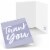 Big Dot of Happiness Purple Elegantly Simple - Guest Party Favors Thank You Cards (8 count) Perspective: front