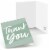 Big Dot of Happiness Sage Green Elegantly Simple - Guest Party Favors Thank You Cards 8 Ct Perspective: front