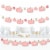Big Dot of Happiness Girl Little Pumpkin Birthday Baby Shower Clothespin Garland Banner 44 Pc Perspective: front