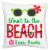 Big Dot of Happiness Tropical Christmas Santa Holiday Decorative Throw Pillow Cover 16  x 16 Perspective: front