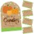 Big Dot of Happiness Pumpkin Patch Thanksgiving Party 1 Stand & 40 Cards Candy Guessing Game Perspective: front
