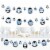 Big Dot of Happiness Winter Penguins Holiday & Christmas Clothespin Garland Banner 44 Pc Perspective: front