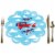 Big Dot of Happiness Taking Flight Airplane Baby Shower & Birthday Party Decor Chargers 12 Ct Perspective: front