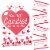 Big Dot of Happiness Happy Galentine's Day - How Many Candies Valentine's Candy Guessing Game Perspective: front