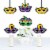 Big Dot of Happiness Colorful Mardi Gras Mask Decorations Masquerade Party Essentials 20 Ct Perspective: front