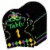 Big Dot of Happiness Colorful Mardi Gras Mask Masquerade Party 5 x 7  Table Numbers 1-20 Perspective: front