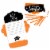 Big Dot of Happiness Orange Grad Best is Yet to Come Fill-In Cards Fold Send Invitations 8 Ct Perspective: front
