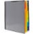 Okuna Outpost Black Spiral Notebook with Folder Pockets, 1/6 Cut Divider Tabs (10 x 11.75 in) Perspective: front