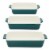 Set of 3 Ceramic Bakeware Perspective: front