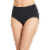 Jockey® Matte & Shine Seamfree® Full Rise Brief Women's Underwear - Black Stripes Perspective: front