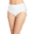 Jockey® Matte & Shine Seamfree® Full Rise Brief Women's Underwear - White Stripes Perspective: front