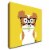 Bow Wow Papillon By Todd Art 18 X18 , Print On Canvas, Ready To Hang Perspective: front
