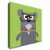 Bow Wow Schnauzer By Todd Art 18 X18 , Print On Canvas, Ready To Hang Perspective: front