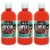 Sargent Art Acrylic Paint Orange 16 oz. Bottle Pack of 3 (SAR242414-3) Perspective: front