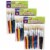 Creativity Street 7.5  Long Flat Stubby Beginner Paint Brushes 10 Per Pack 3 Packs Perspective: front