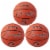 Champion Mini Rubber Basketball Orange/Black Pack of 3 CHSRBB5-3 Perspective: front