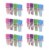 Clip-rite Clip-Flags Assorted Spring Colors 24 Per Pack 6 Packs (CRT137-6) Perspective: front