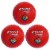 Champion Sports Playground Ball, 8-1/2 , Red, Pack of 3 Perspective: front