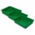 Romanoff Products Romanoff Stowaway Plastic 3  Letter Tray (No Lid) Green Pack of 3 Perspective: front