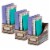 Teacher Created Resources Vinyl Book Bin 5  x 8  x 11  Reclaimed Wood Design Pack of 3 Perspective: front