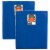 C-Line® Two-Pocket Heavyweight Poly Portfolio Folder with Prongs, Blue, 10 Per Pack, 2 Packs Perspective: front