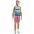 Barbie Ken Fashionistas Doll #192 Brown Cropped Hair Vitiligo Malibu Tank & Red Shorts Perspective: front