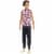 Barbie Ken Fashionistas Doll #193 Rooted Brown Hair Lightning Bolt Hoodie & Black Pants Perspective: front