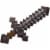 Minecraft Toys Deluxe Netherite Sword w/ Lights & Sounds, Minecraft-Game Role-play Accessory Perspective: front
