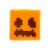 Minecraft Mini Snow Golem Figurine Perspective: front