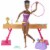 Barbie Gymnastics Playset: Brunette Doll with Twirling Feature, Balance Beam, 15+ Accessories Perspective: front