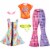 Barbie Clothes, Fashion 2-Pack Dolls, 2 Rock ?n Roll-Themed Outfits with Styling Pieces Perspective: front