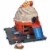Hot Wheels City Track Set, Includes Car, Track and Accessories, Ice Cream Shop Playset?? Perspective: front
