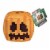 Mattel Minecraft Carved Pumpkin Plush Figure Perspective: front