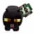 Mattel Minecraft Black Cat Plush Figure Perspective: front