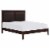 Lexicon Seabright Traditional Wood and Faux Leather Eastern King Bed in Cherry Perspective: front