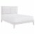 Lexicon Seabright Traditional Wood and Faux Leather Eastern King Bed in White Perspective: front