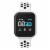 iTouch Air 3 Smartwatch: Silver Case with White Perforated Strap 40mm Perspective: front