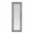 Woodworth Boho Handcrafted Painted Full Length Standing Mirror, Gray and White Perspective: front