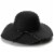 Collection 18 Vegan Felt Floppy Hat - Black Perspective: front