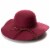Collection 18 Floppy Braided Trim Felt Hat - Red Perspective: front