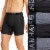 Hanes Ultimate® Men's Underwear Comfort Flex Fit® Total Support Pouch® Boxer Brief - Black / Grey Perspective: front